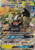 Alolan Golem GX 034  - Holofoil SM  Crimson Invasion - Ultra Rare