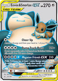 Eevee & Snorlax GX (Full Art)  - Holofoil SM  Team Up - Ultra Rare
