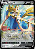Zacian V 138  - Holofoil SWSH01 Sword & Shield Base Set - Ultra Rare