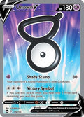 Unown V (Full Art) 176  - Holofoil SWSH12 Silver Tempest - Ultra Rare