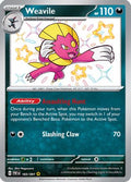 Weavile 183  - Holofoil SV Paldean Fates - Shiny Rare