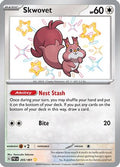 Skwovet 205  - Holofoil SV Paldean Fates - Shiny Rare