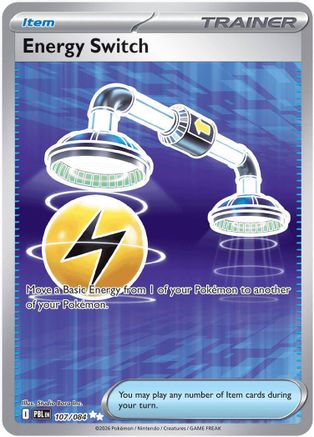 Energy Switch 107  - Holofoil ME05 Pitch Black - Ultra Rare