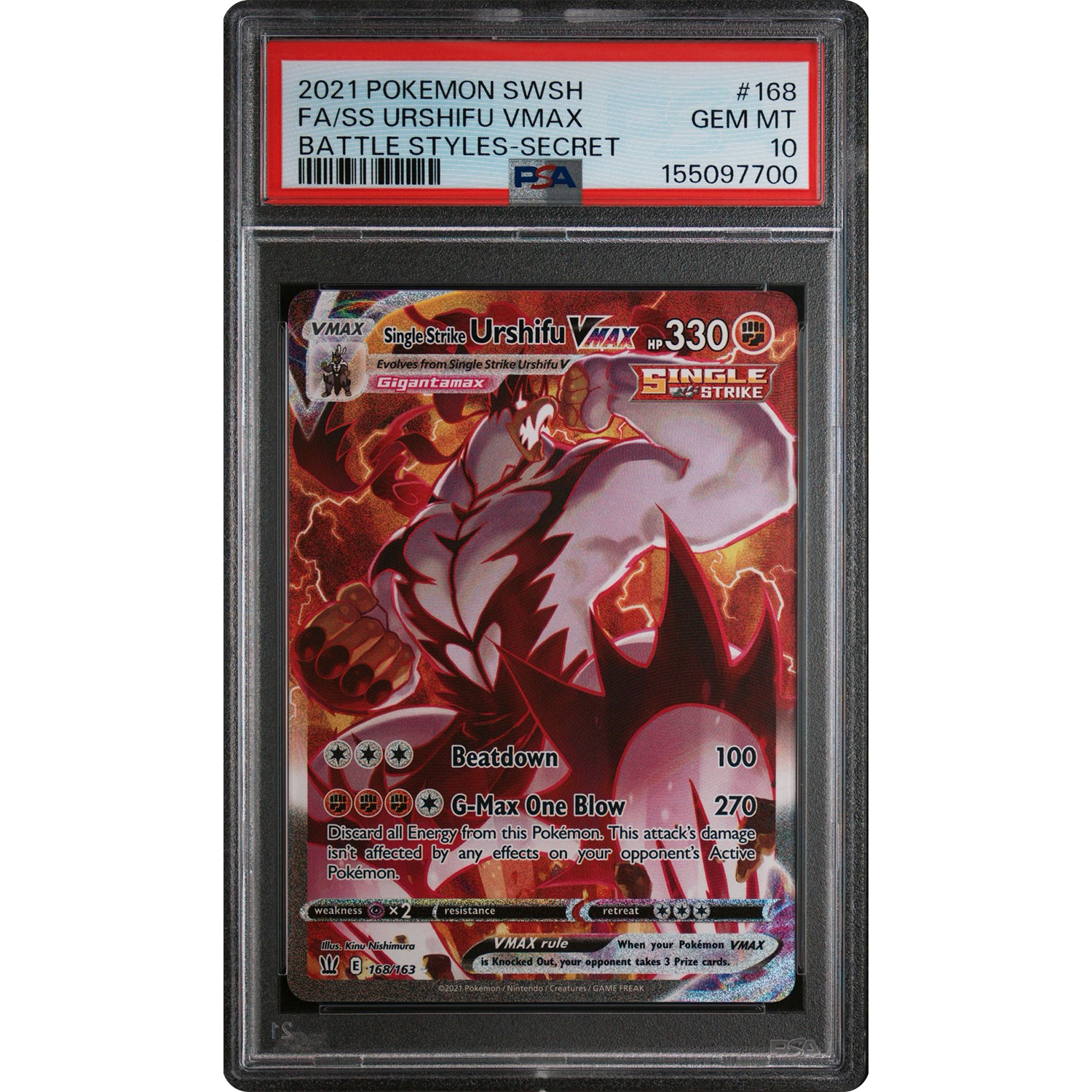 FA SS Urshifu VMAX PSA 10