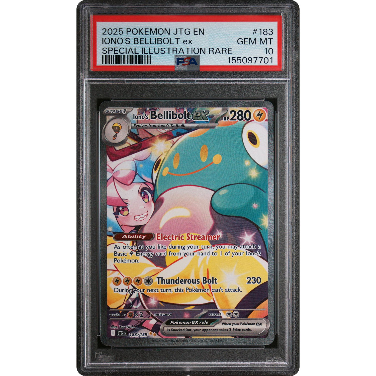 Iono's Bellibolt ex PSA 10