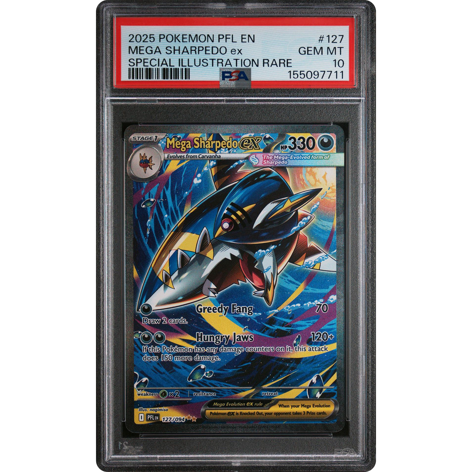 Mega Sharpedo ex PSA 10